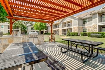 Outdoor kitchen with cabana